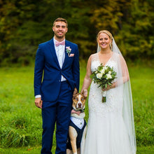 Custom Wedding Dog Tuxedo Suit - Pick your color - custom sizing - White Shirt - Choice of Tie included