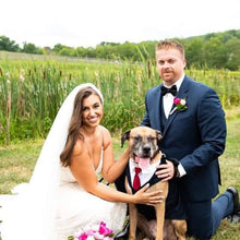 Custom Wedding Dog Tuxedo Suit - Pick your color - custom sizing - White Shirt - Choice of Tie included